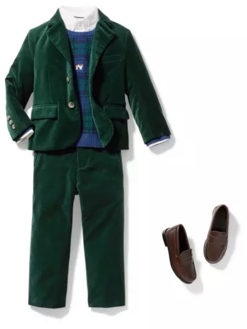 Janie and Jack Pine Grove Velvet Blazer and Pants EUC (Size 6)